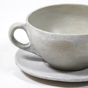 Coffee Cup On Saucer Statue (5 - Inch) Other Angle