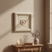 Coffered Ceiling Tile Outdoor Plaque (24.0 - Inch)
