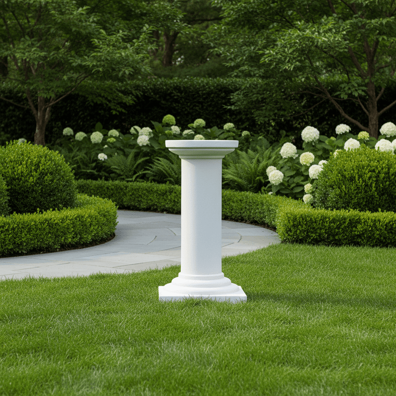 Column Outdoor Statue (11 - Inch) Side Angle