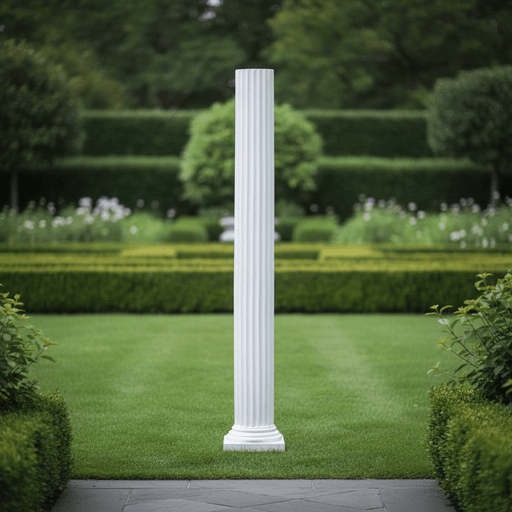 Column Shaft and Base Outdoor Statue (9 - Inch) Side Angle