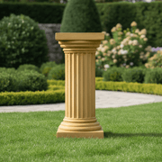 Column Squaretop Outdoor Statue (29 - Inch) Side Angle