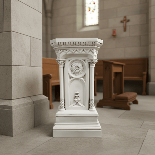 Columned Church Pedestal Statue Bf (47-Inch)