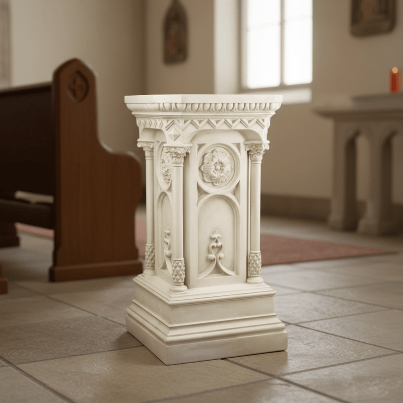 Columned Church Pedestal Statue Bfrlc (47-Inch)