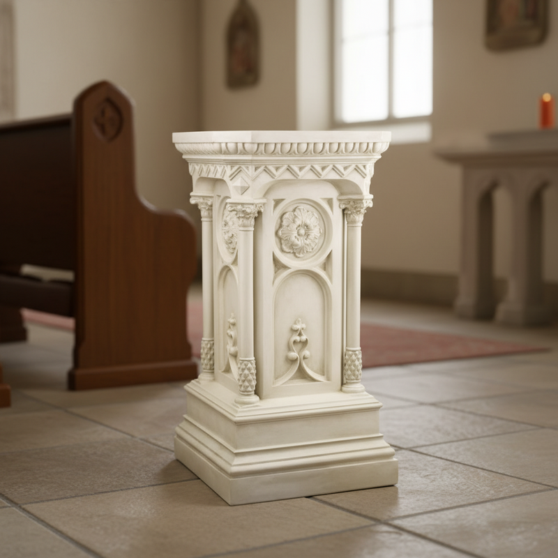 Columned Church Pedestal Statue Bfrlc (47-Inch)