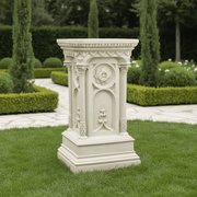 Columned Church Pedestal Statue Bfrlc (47 - Inch) Side Angle
