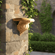 Conch Shell Garden Statue (11 - Inch) Side Angle