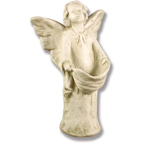 Contemplative Winged Angel Garden Statue (14-Inch)