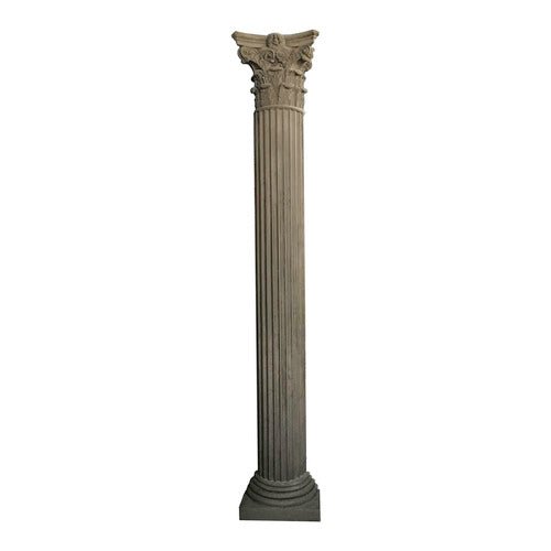 Corinthian 1/2 Column Outdoor Statue (117 - Inch) Side View