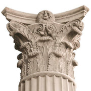 Corinthian 1/2 Column Outdoor Statue (117 - Inch) Different Angle