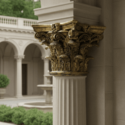 Corinthian Capital Outdoor Bracket (10 - Inch) Side Angle