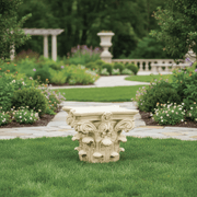 Corinthian Capital Outdoor Statue (16 - Inch) Side Angle