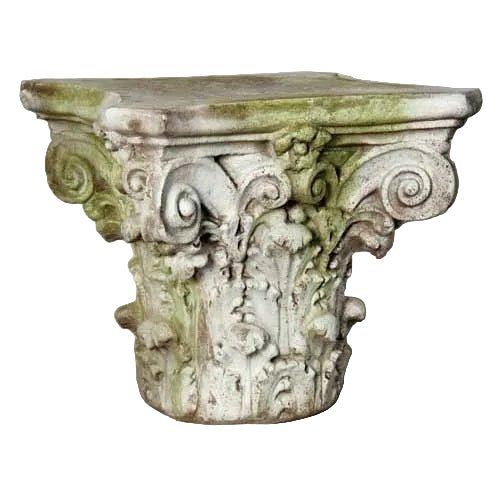 Corinthian Capital Outdoor Statue (19 - Inch)