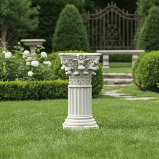 Corinthian Column Garden Statue (29 - Inch) Side Angle