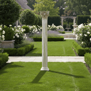 Corinthian Column Outdoor Statue (8 - Foot) (96 - Inch) Side Angle