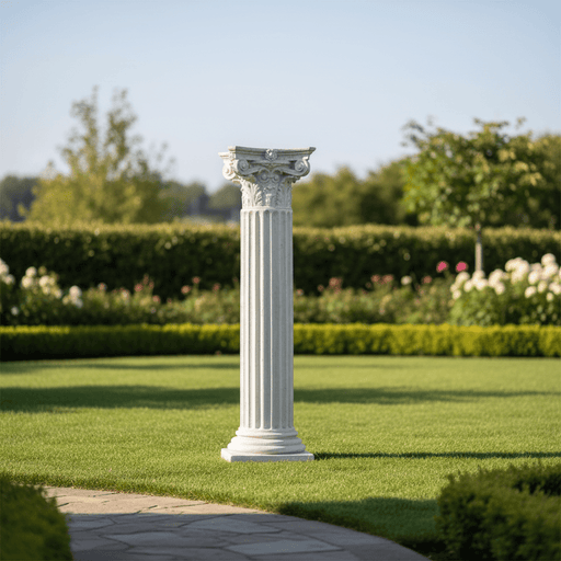 Corinthian Pedestal Statue (51 - Inch) Side Angle