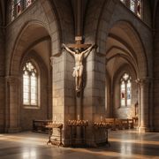 Corpus of Christ Religious Statue (27 - Inch) Side Angle