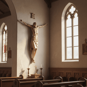 Corpus of Christ Religious Statue (72 - Inch) Side Angle