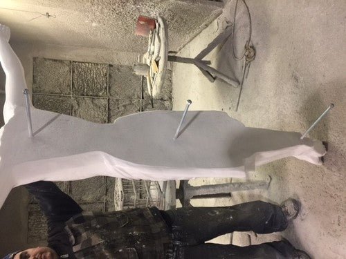Corpus of Christ Religious Statue (72 - Inch) Side Angle View