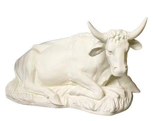 Cow Garden Statue (19 - Inch) Side View