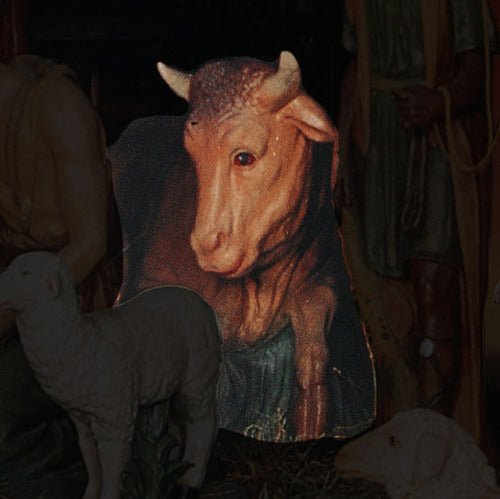 Cow Religious Scene Statue (71 - Inch)