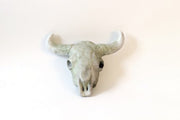 Cow Skull Garden Statue (7 - Inch) Side View