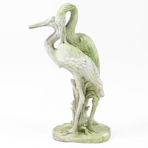 Cranes Bird Garden Statue (24 - Inch) Side View