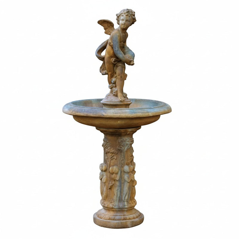 Cupid Birdbath Pieces Statue (51 - Inch)