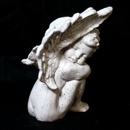 Cute Cherub Garden Statue (11 - Inch) Additional Angle
