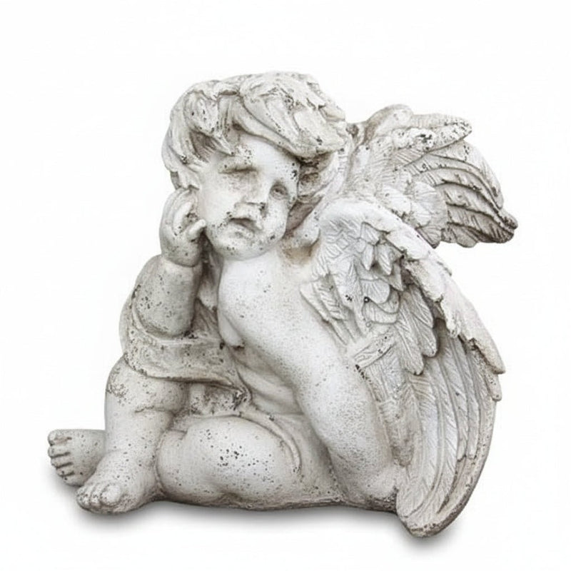 Cute Cherub Garden Statue (12 - Inch)