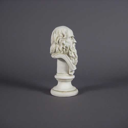 Da Vinci Bust Display Decor (12-Inch)