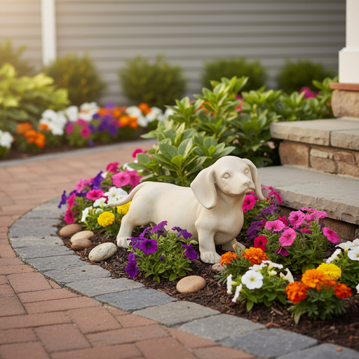 Dachshund Dog Garden Statue (11-Inch)