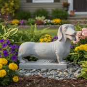 Dachshund Dog Garden Statue (13.41 - Inch) Side Angle