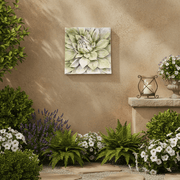 Dahlia Garden Plaque (14.0 - Inch) Side Angle