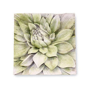 Dahlia Garden Plaque (14.0 - Inch) Side View