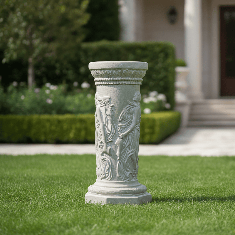Dancing Muse Outdoor Statue (22 - Inch) Side Angle