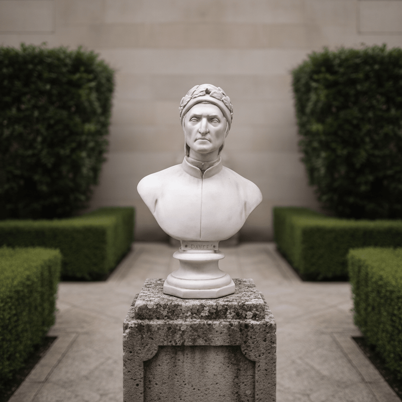 Dante the Poet Bust Display Decor (29-Inch)