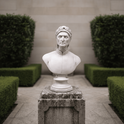 Dante the Poet Bust Display Decor (29-Inch)