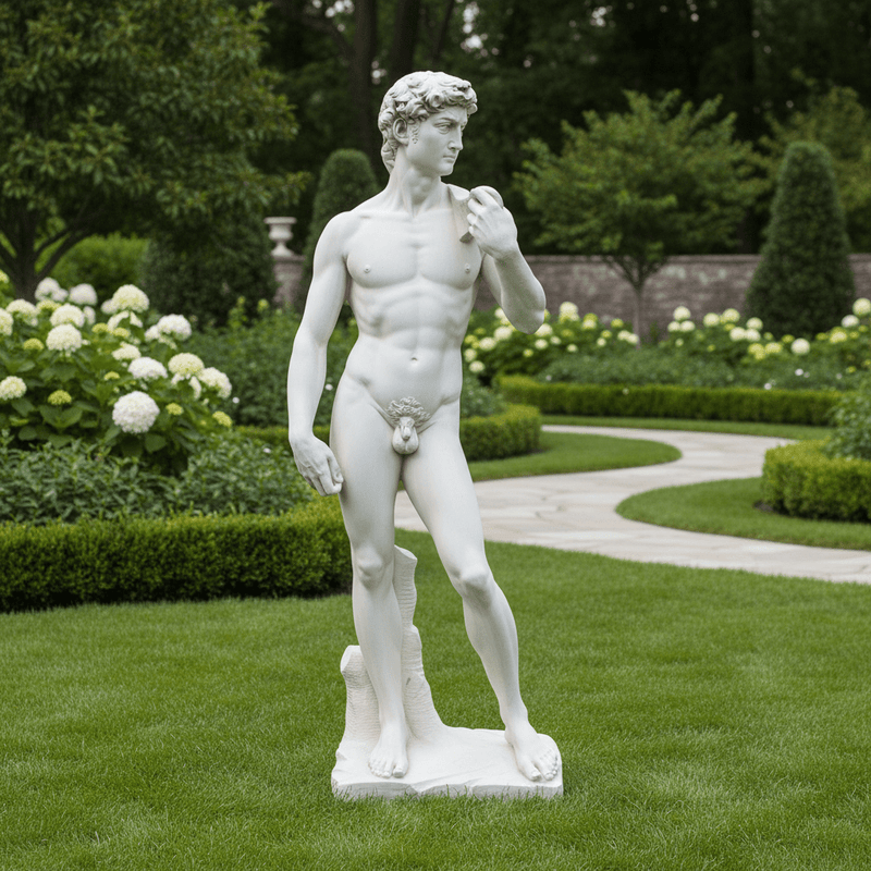 David Standing Statue (44 - Inch) Side Angle