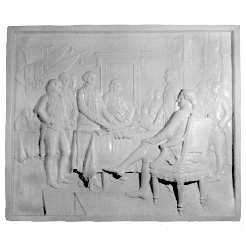 Declaration of Independence Bust Display Decor (38-Inch)