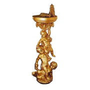 Decorative Cherub Display Pedestal Outdoor Statue (49-Inch)