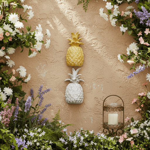 Decorative Wall Pineapple (8.0 - Inch) Side Angle