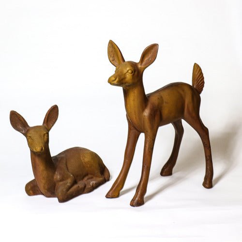Deer Fawn Garden Statue (23 - Inch) Side View