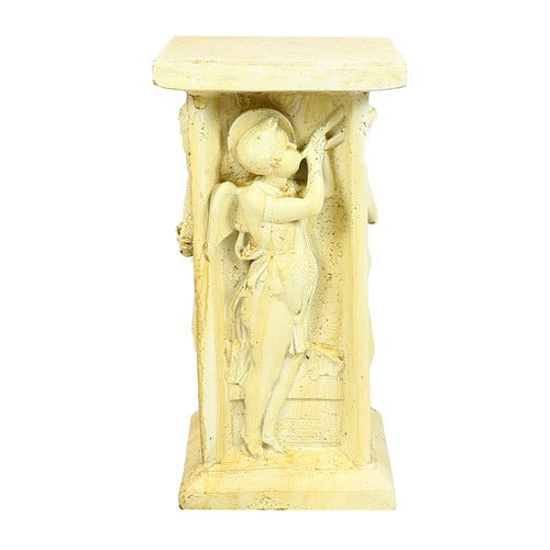 Della Robia Cherub Outdoor Statue (24 - Inch) Different Angle