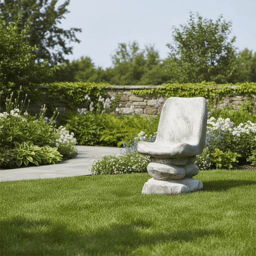 Desert Chair Outdoor Statue (32 - Inch) Side Angle