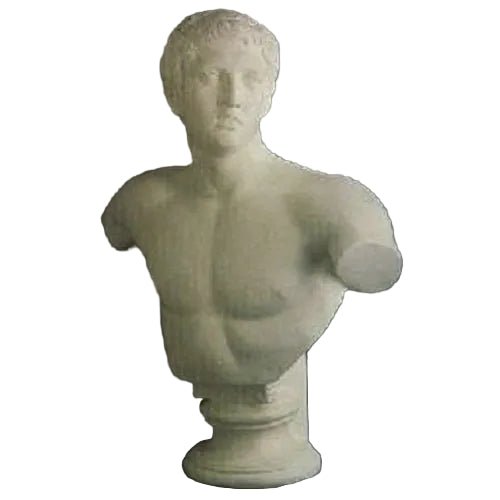 Discus Thrower Bust Display Decor (32-Inch)