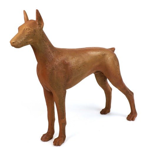 Doberman Dog Garden Statue (32 - Inch) Side View