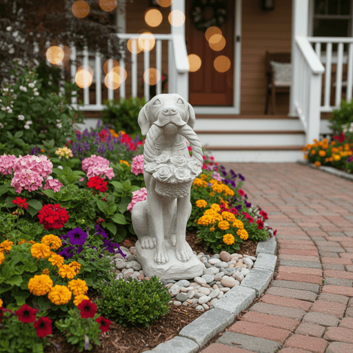 Dog Garden Statue (24-Inch)