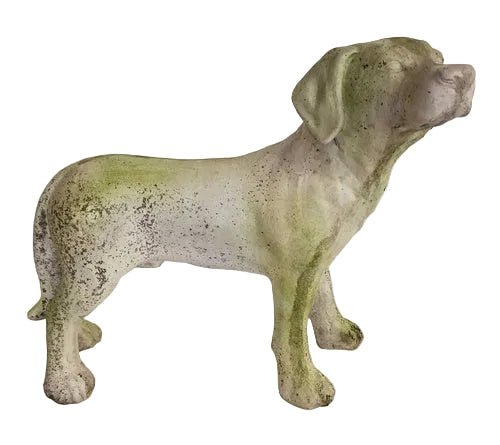 Dog Pup Garden Statue (19 - Inch) Side View
