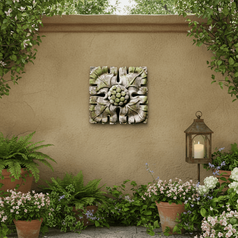 Dogwood Garden Plaque (13.5 - Inch) Side Angle