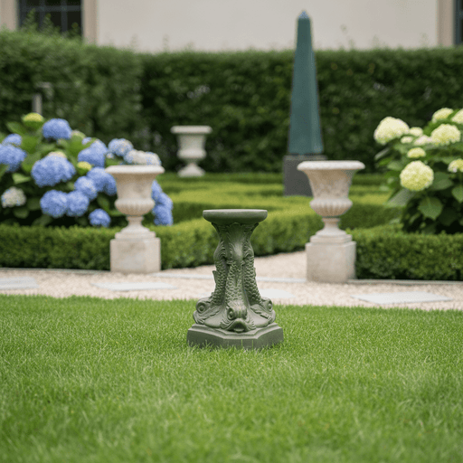 Dolphin Outdoor Statue (16 - Inch) Side Angle
